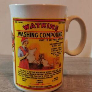 Vintage Watkins Company Washing Compound Mug Cup